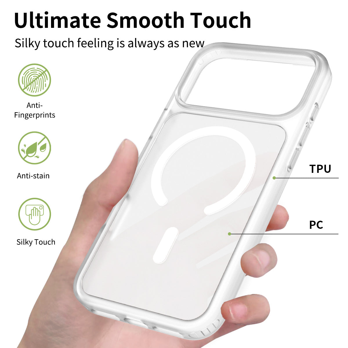 IPhone 17 Pro Max Matte Case - MagSafe - Clear