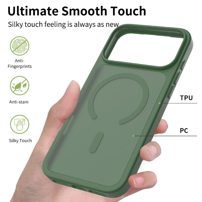 IPhone 17 Pro Max Matte Case - MagSafe - Pine Green