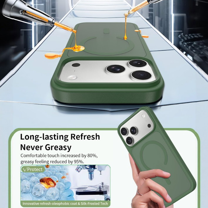 IPhone 17 Pro Max Matte Case - MagSafe - Pine Green